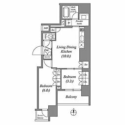 ACPレジデンス錦糸町 2LDKの間取図画像