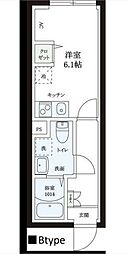 レピュア本郷レジデンス 1Kの間取図画像