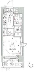 クレイシア品川戸越銀座 1Kの間取図画像