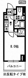 レジディア杉並方南町 1Kの間取図画像