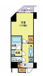 ハーモニーレジデンス浜松町 1Kの間取図画像