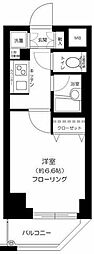 PALACESTUDIO麻布EAST 1Kの間取図画像