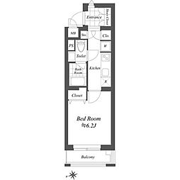 GranDuoSetagaya11 1Kの間取図画像
