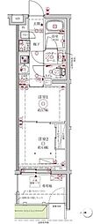 クレイシアアイズ中野野方 2Kの間取図画像
