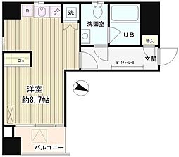 レオーネ三越前 ワンルームの間取図画像