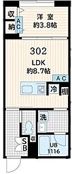 フレア恵比寿(Fullea恵比寿) 1LDKの間取図画像