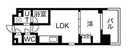 N'sパークレジデンス新宿御苑 1LDKの間取図画像