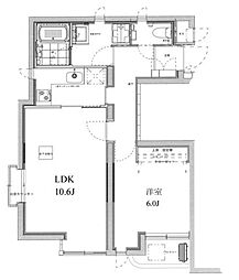 ヴァン・ヴェール武蔵小山 1LDKの間取図画像