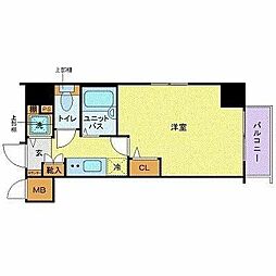トーシンフェニックス芝浦ベイフォート 1Kの間取図画像