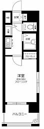 ヴィア・シテラ赤坂 1Kの間取図画像