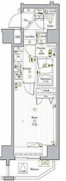 PREMIUMCUBEG駒沢大学 1Kの間取図画像