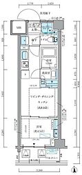品川区東品川4丁目マンション 1LDKの間取図画像