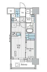 Terra蚕糸の森 1LDKの間取図画像