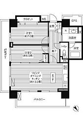 グランピラー高井戸 2LDKの間取図画像