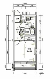 ARTESSIMOLENNA 1Kの間取図画像