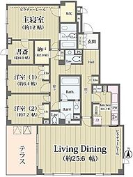 大山パークヒルズ 3LDKの間取図画像