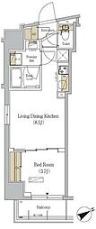 URBANEX駒込 1LDKの間取図画像