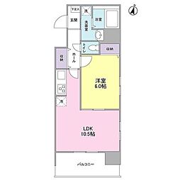 ラークガーデン木場 1LDKの間取図画像