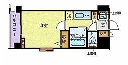 トーシンフェニックス芝アストラーレ 1Kの間取図画像