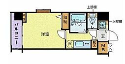 トーシンフェニックス芝アストラーレ 1Kの間取図画像
