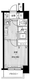 メインステージ神田佐久間町 1Kの間取図画像