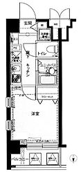 メインステージ恵比寿東 1Kの間取図画像