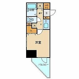 シンシア西早稲田 1Kの間取図画像