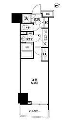 アルテシモアルド 1Kの間取図画像