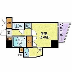 ステージファースト三宿 1Kの間取図画像