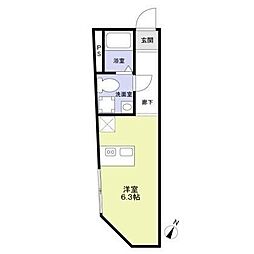 Urban Nest 杉並 ワンルームの間取図画像