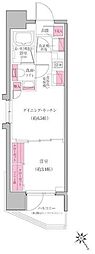 レジディア門前仲町プレイス 1DKの間取図画像