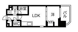 N'sパークレジデンス新宿御苑 1LDKの間取図画像