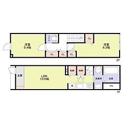 フォレストテラス井荻 2LDKの間取図画像