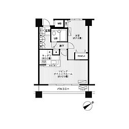 ループ-エム 1LDKの間取図画像