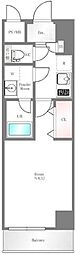 ディアレイシャス下北沢 1Kの間取図画像
