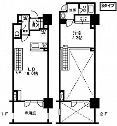 レジディア杉並方南町 1LDKの間取図画像