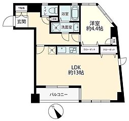 スターライトハイツ 1LDKの間取図画像