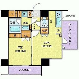 ガリシア用賀 1LDKの間取図画像