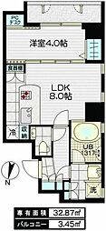 イーストープ用賀 1LDKの間取図画像