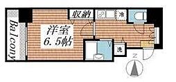 メゾン・ド・ヴィレ芝大門 1Kの間取図画像