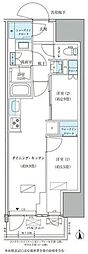 パークアクシス品川天王洲アイル 2DKの間取図画像