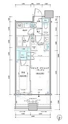 パークタワー勝どきサウス 1LDKの間取図画像