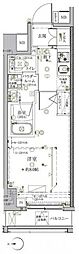 クレイシア秋葉原ラグゼスウィート 1Kの間取図画像