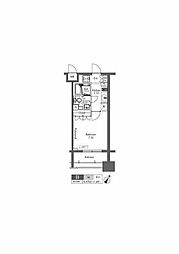 プラウドフラット三軒茶屋 1Kの間取図画像