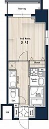 Nステージアキハバラ 1Kの間取図画像