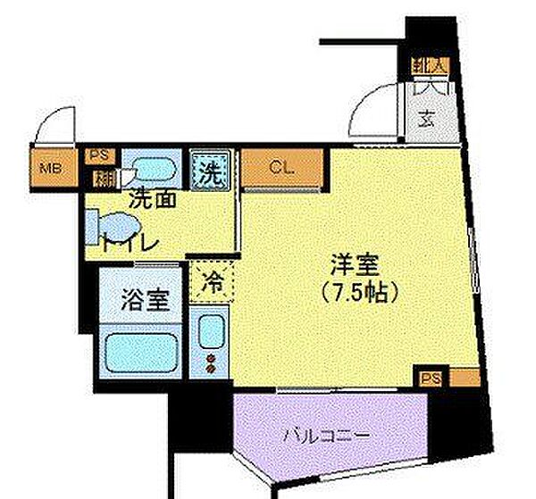 メイクスデザイン南青山 ｜東京都港区南青山７丁目(賃貸マンション1R・5階・22.44㎡)の写真 その2