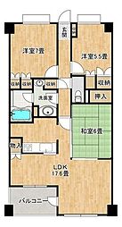 グランレーヴ大森蘇峰公園 3LDKの間取図画像
