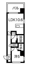 SEASONFLATS蔵前清住通り 1LDKの間取図画像