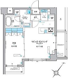 ルフォンプログレ中野富士見町 1LDKの間取図画像