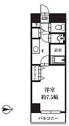HF銀座レジデンスEAST2 1Kの間取図画像